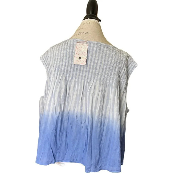 NWT We the Free Free People Sleeveless Summer Bohemian Festival top Ombré - Picture 6 of 10